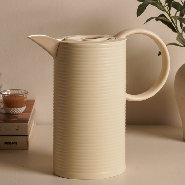 Ribbed Coffee Server Cream 1.0 Litre