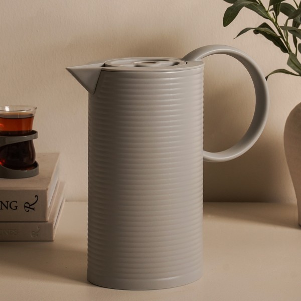 Ribbed Tea Server Grey 1.0 Litre
