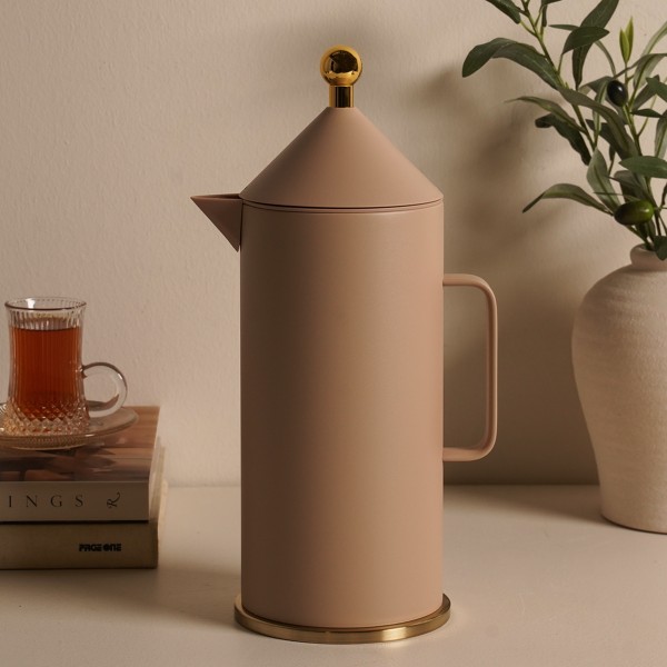 Mina Coffee Server Beige/Gold 1.5L