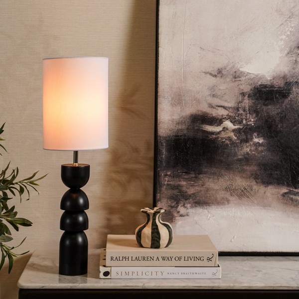 Wana Wood Table Lamp Black H:60 X D:18  