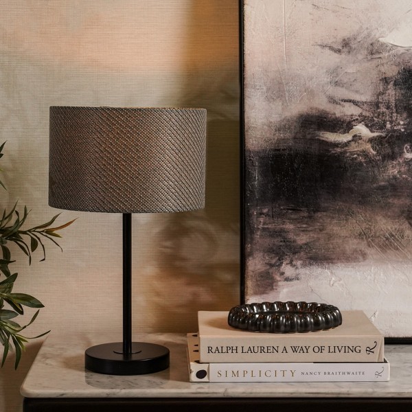 Sola Metal Table Lamp Matt Black H:46 X D:27 cm  