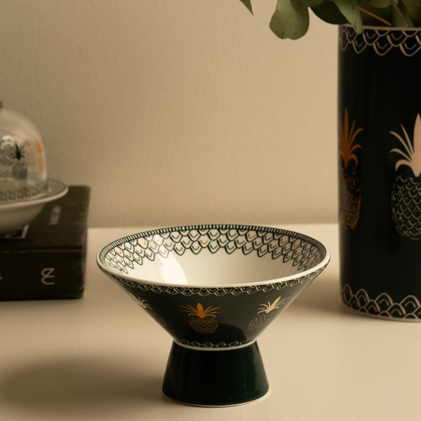 Saify Footed Plate Green 12.5 cm