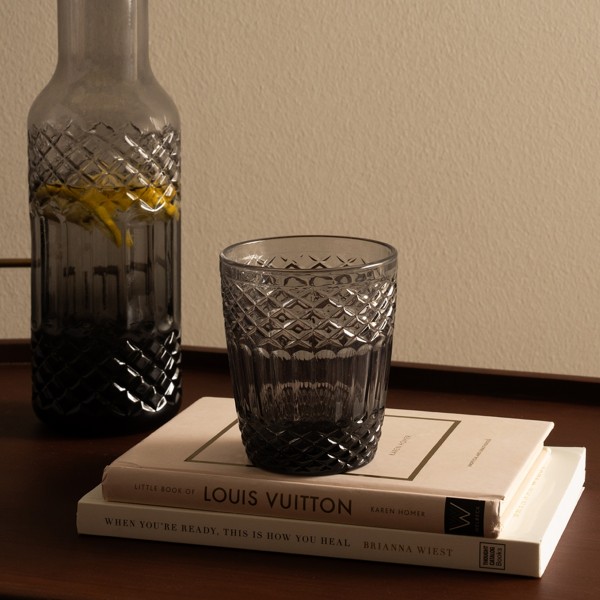 Diamond Short Tumbler Grey 320Cc