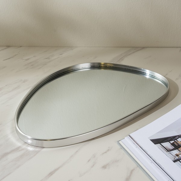 Gastro Glass Deco Tray Silver 35.3X24X1.5 cm 