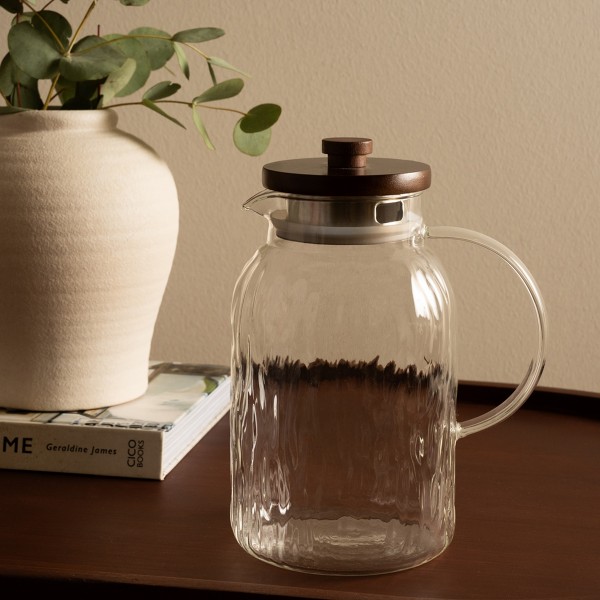 Woody Glass Pitcher Clear 11X9.8X24 cm