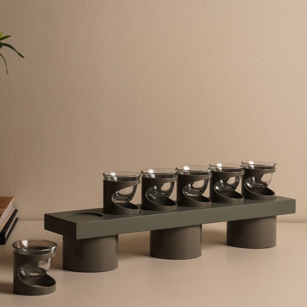 Al Liwan Gahwa Set With Platform Grey