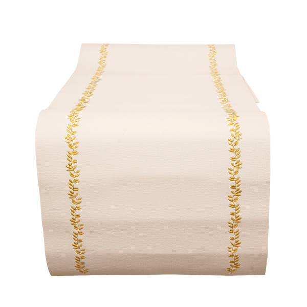 Leaf Table Runner White 40X145 cm