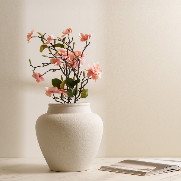 Pink Magnolia Single Stem Flower 83 cm