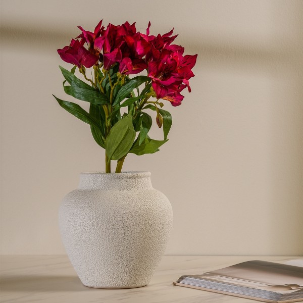 Pink Aster Lily Single Stem Flower 63 cm