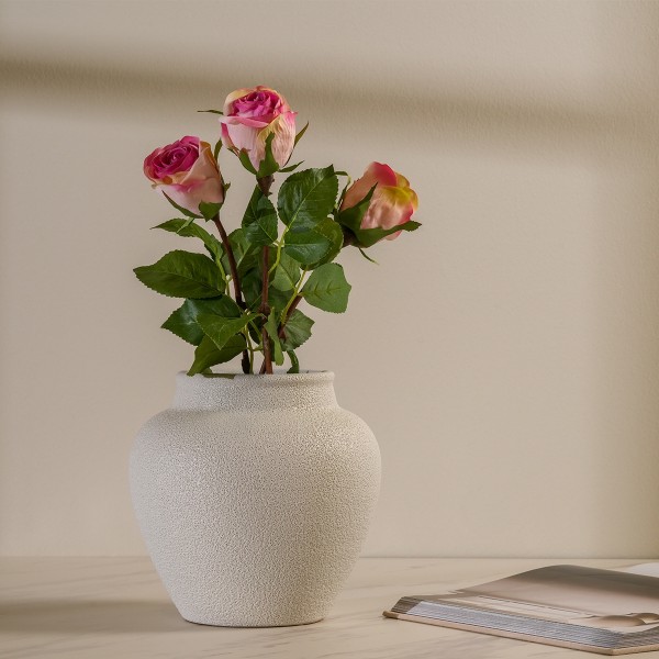Pink Rose Single Stem Flower 60 cm