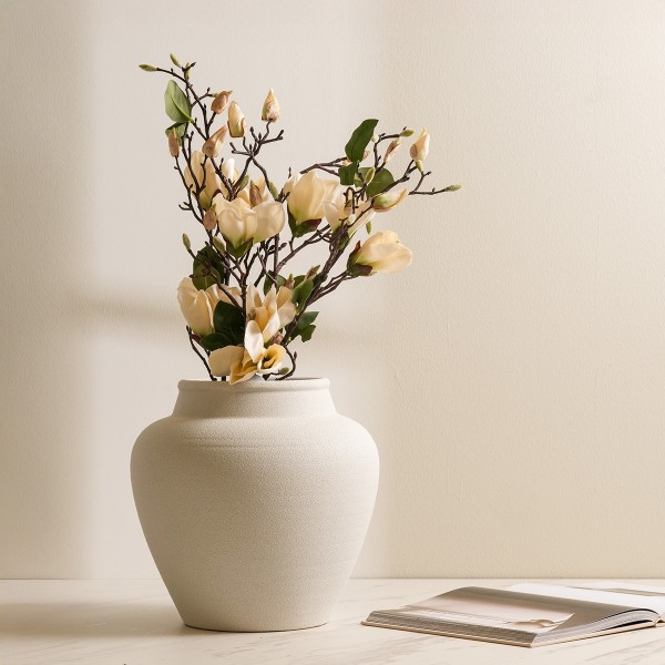 White Magnolia Single Stem Flower 87 cm