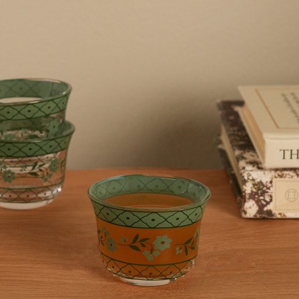 Jaipur Gahwa Cup Set 6Pcs Green