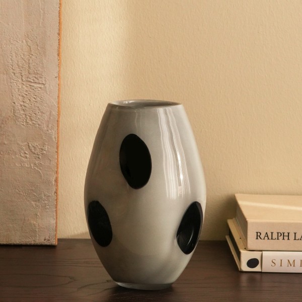 Peenut Vase Grey/Black 17X17X26.5 cm