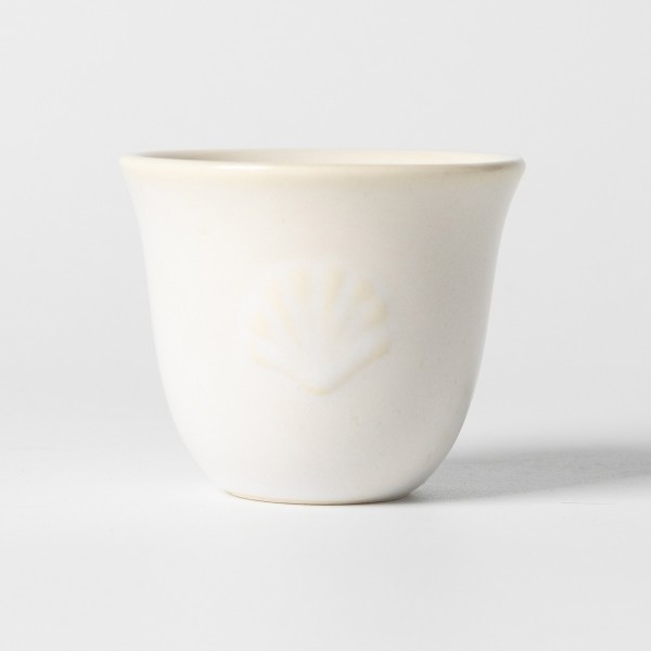 Lulu Embossed Gahwa Cup Set 6Pcs White