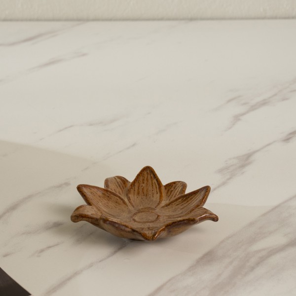 Ayla Deco Plate Brown 10.2X9.5X2.7 cm