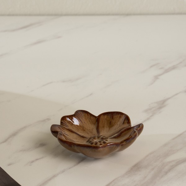 Ayla Deco Plate Brown 9.8X9.5X3 cm