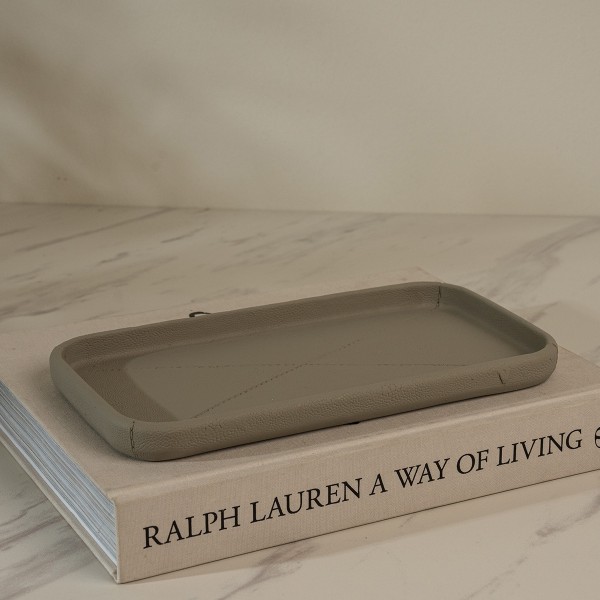 Square Tray Brown 27X2X14 cm
