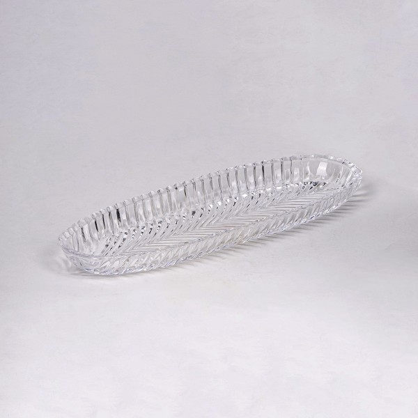 Glai Glass Tray White 30X10.5X2.5 cm