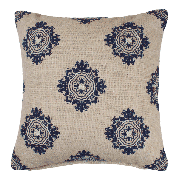  Bleu Cotton Cushion 50 x 50 Cm