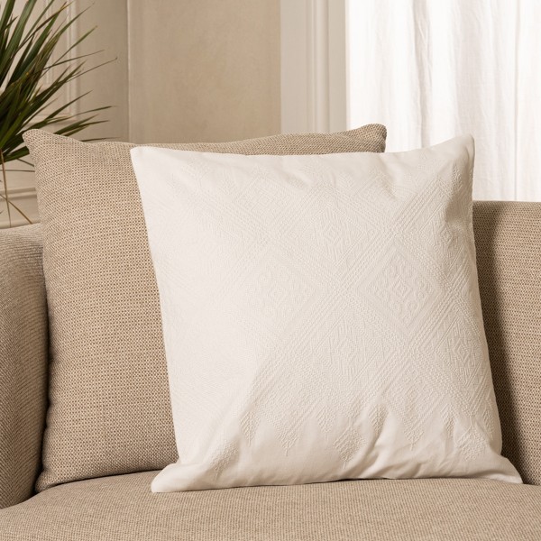 Lady Cushion White 50x50 cm