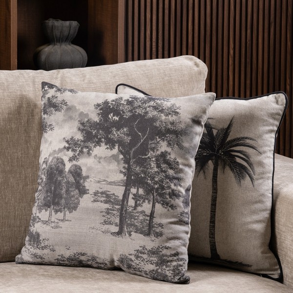 Toile Cushion Grey 45X45 cm