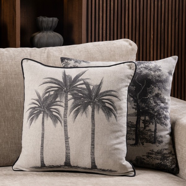 Palm Cushion Grey 45X45 cm