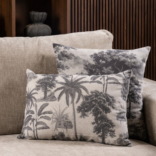 Palm Cushion Grey 35X50 cm