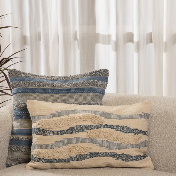 Ocean Cushion Blue 35X60 cm