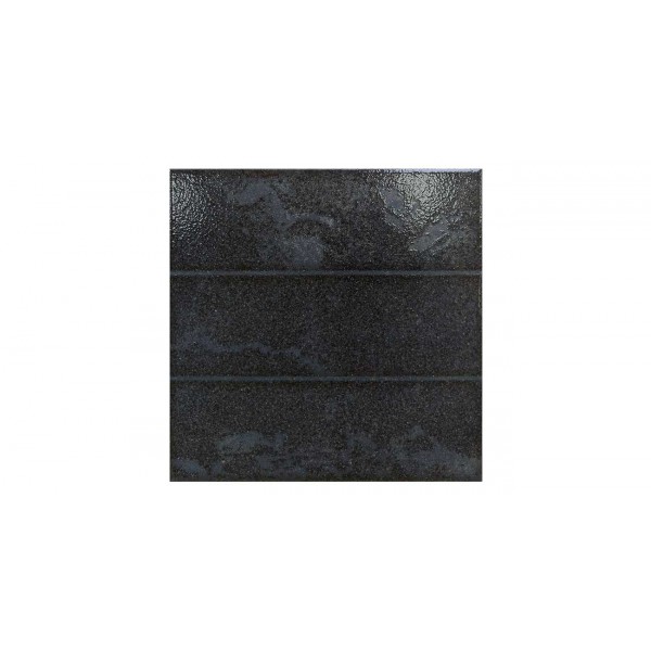 Ilion Cross Matt Porcelain Wall Tiles Black 25X25 cm