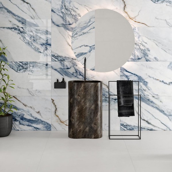 Anni Polish Porcelain Floor Tiles White 60X120 cm