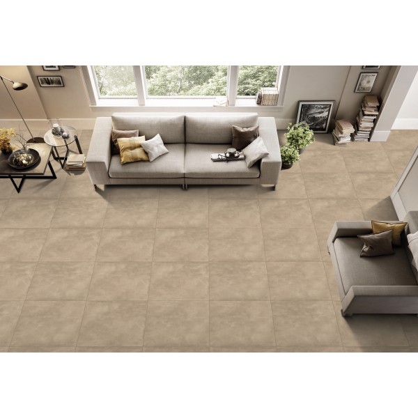 Enamel Matt Porcelain Floor Tiles Beige 60X60 cm