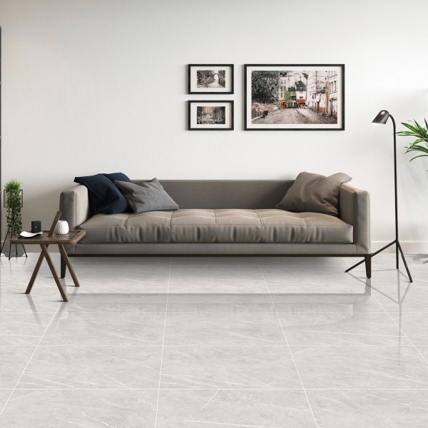 Bluzzy Polish Porcelain Floor Tiles Grey 60X60 cm