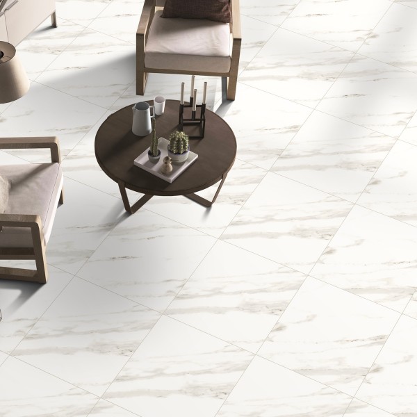 Arbiscato Matt Porcelain Floor Tiles White 60X60 cm