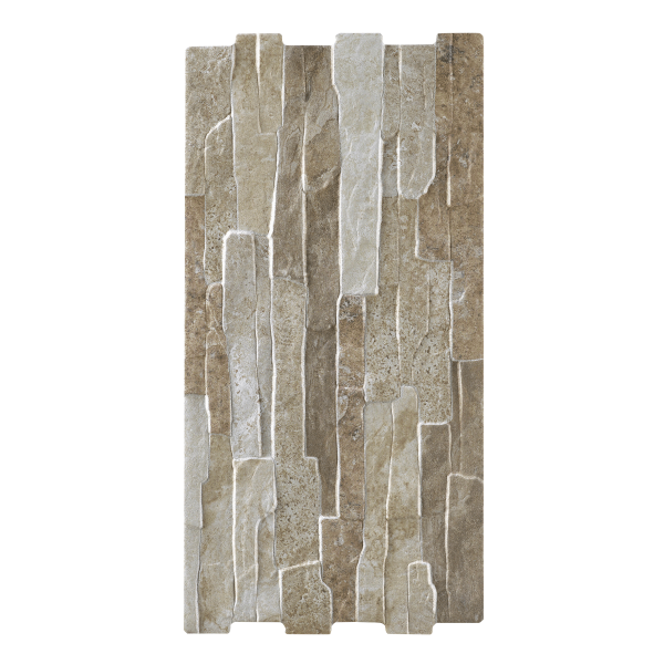 Dorne Matt Ceramic Wall Tiles Beige 25Xo 25X50 cm