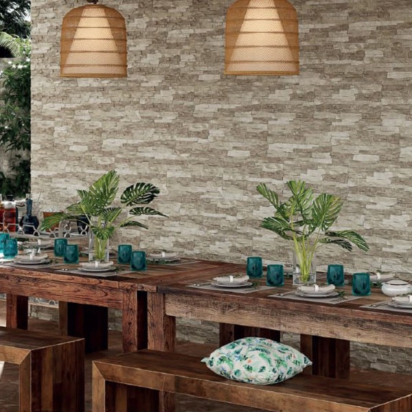 Dorne Matt Ceramic Wall Tiles Beige 25Xo 25X50 cm