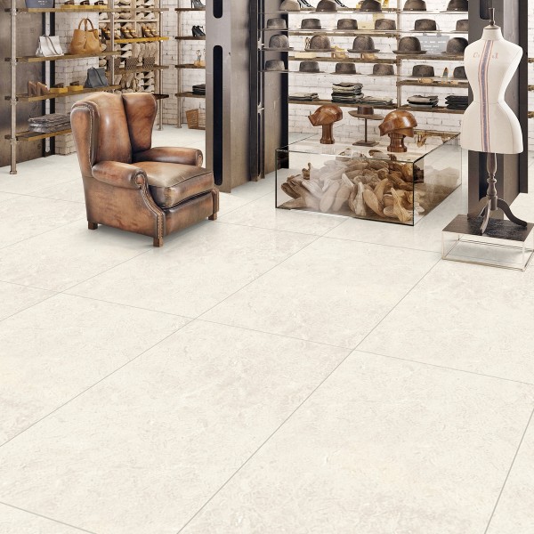 Ranum1 Matt Porcelain Floor Tiles Beige 60X120 cm