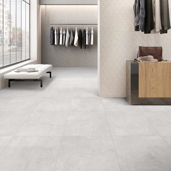 Lowell1 Matt Porcelain Floor Tiles Grey 60X60 cm