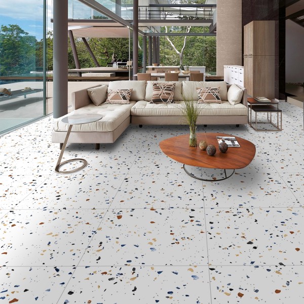 Mono1 Matt Porcelain Floor Tiles White 60X60 cm