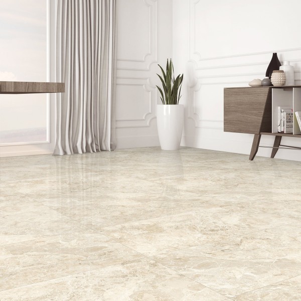 Laconia Polish Porcelain Floor Tiles Beige 60X120 cm