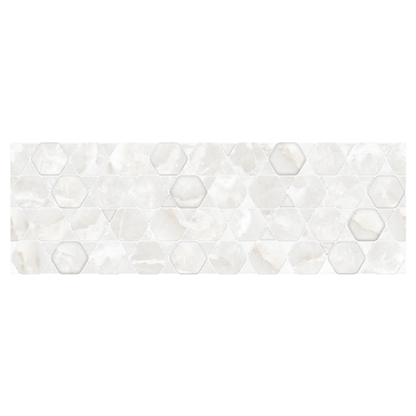 Onyx Ice Crystal Ceramic Decor Matt White 30X90 cm