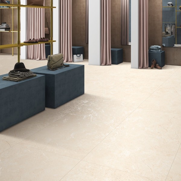 Cosmic Carving Porcelain Slabs Cream 80X160 cm