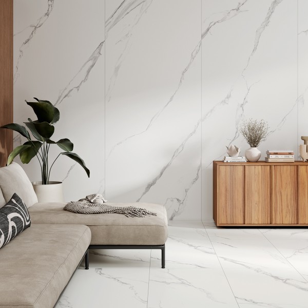 Pune Porcelain Slab Matt White 120X280 cm