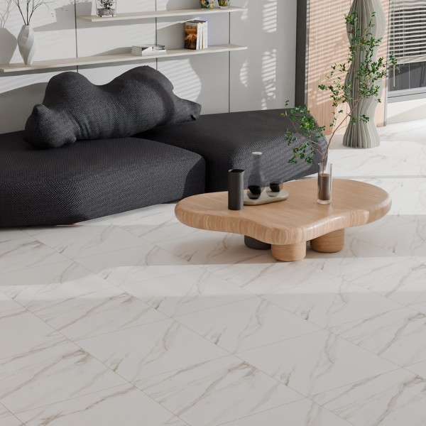 Mitra3 Porcelain Floor Tile Matt White 60X60 cm