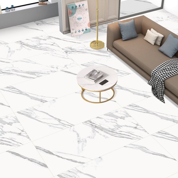 Carrara Porcelain Floor Tiles Matt White 60X120 cm