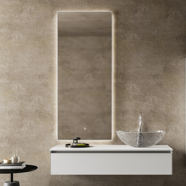 Adison Bath Cabinet White Mirror With LED 