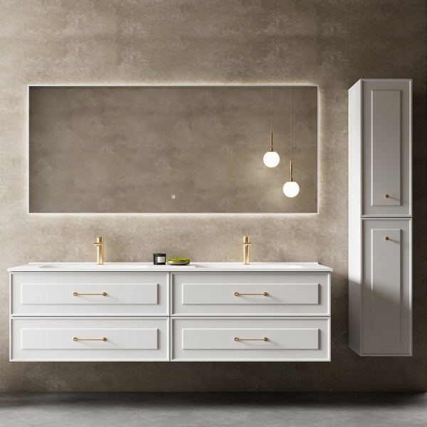 Reese Bath Cabinet White With Wash Basin
