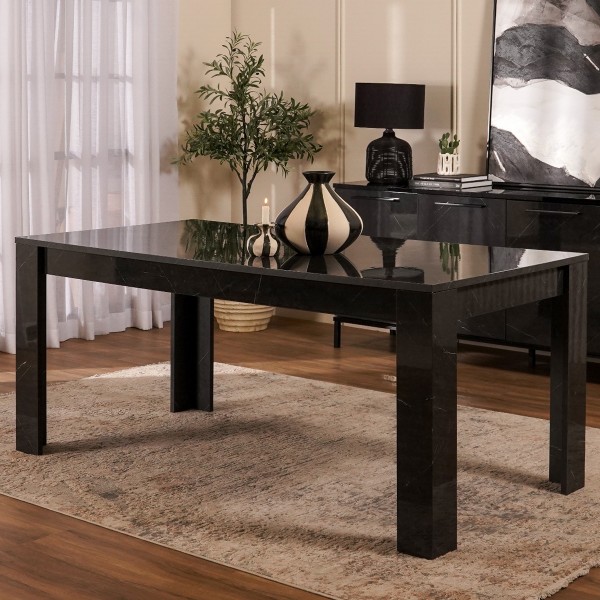 Mango 8 Seater Dining Table Black