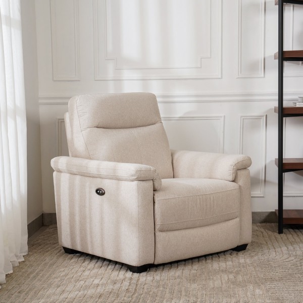 Nutmeg Electric Recliner Beige