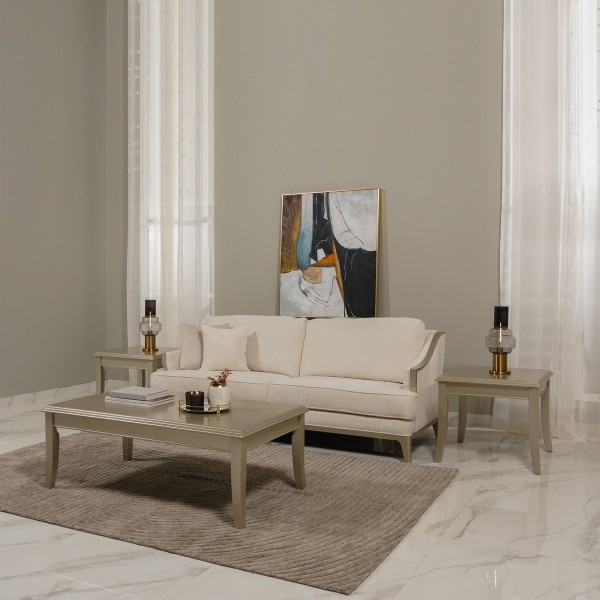 Prato 1 Coffee Table + 2 End Table Beige