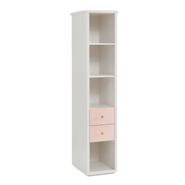 Khloe Kids Bookcase Pink/White